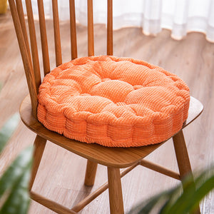 SOGA 4X Orange Round Cushion Soft Leaning Plush Backrest Throw Seat Pillow Home Office Decor