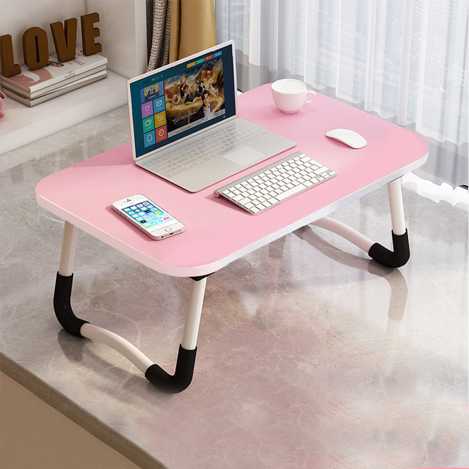 SOGA Pink Portable Bed Table Adjustable Foldable Bed Sofa Study Table Laptop Mini Desk Breakfast Tray Home Decor