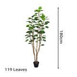 SOGA 4X 180cm Green Artificial Indoor Pocket Money Tree Fake Plant Simulation Decorative