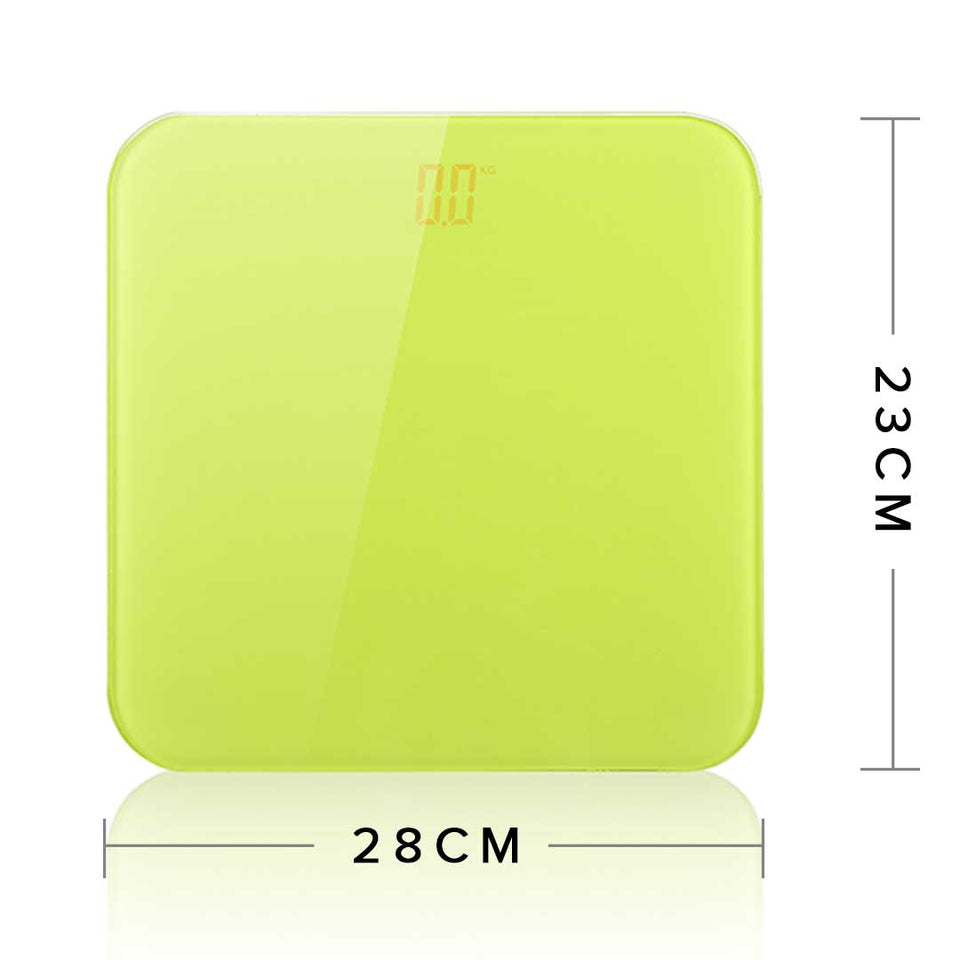 SOGA 2X 180kg Digital Fitness Weight Bathroom Gym Body Glass LCD Electronic Scales White/Green