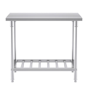 SOGA Commercial Catering Kitchen Stainless Steel Prep Work Bench Table 100*70*85cm