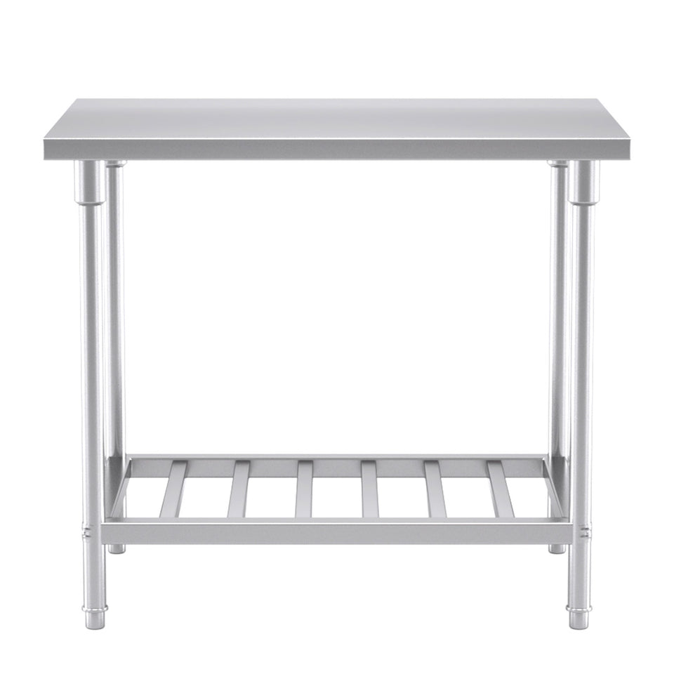 SOGA Commercial Catering Kitchen Stainless Steel Prep Work Bench Table 100*70*85cm