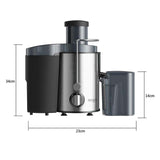 SOGA Juicer 400W Professional Stainless Steel Whole Fruit Vegetable Juice Extractor Diet Chrome