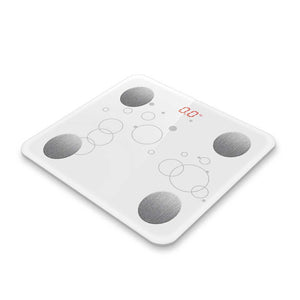 SOGA Wireless Bluetooth Digital Body Fat Scale Bathroom Health Analyzer Weight White