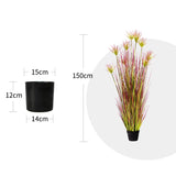 SOGA 4X 150cm Purple-Red Artificial Indoor Potted Papyrus Plant Tree Fake Simulation Decorative