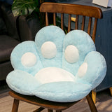 SOGA 2X 80cm Blue Paw Shape Cushion Warm Lazy Sofa Decorative Pillow Backseat Plush Mat Home Decor