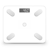 SOGA 2X Wireless Bluetooth Digital Body Fat Scale Bathroom Weighing Scales Health Analyzer Weight White