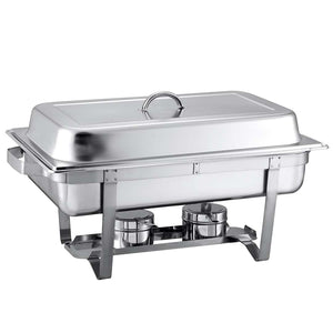 SOGA 2X 4.5L Dual Tray Stainless Steel Chafing Food Warmer Catering Dish
