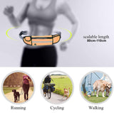 SOGA Orange Adjustable Hands-Free Pet Leash Bag Dog Lead Walking Running Jogging Pet Essentials