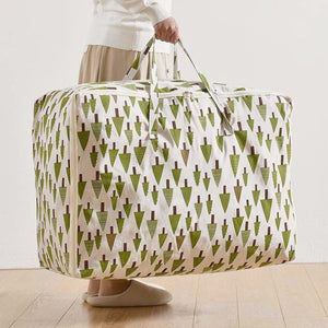 SOGA 2X Green Pine Tree Large Storage Luggage Bag Double Zipper Foldable Travel Organiser Essentials