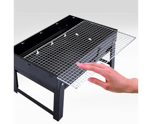 SOGA 2X Portable Mini Folding Thick Box-Type Charcoal Grill for Outdoor BBQ Camping