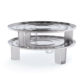 SOGA 43cm Stainless Steel Steamer Insert Stock Pot Steaming Rack Stockpot Tray