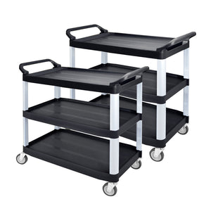 SOGA 2x 3 Tier Food Trolley Food Waste Cart Food Utility Mechanic Kitchen Small