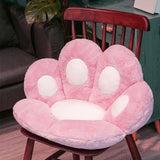 SOGA 80cm Pink Paw Shape Cushion Warm Lazy Sofa Decorative Pillow Backseat Plush Mat Home Decor