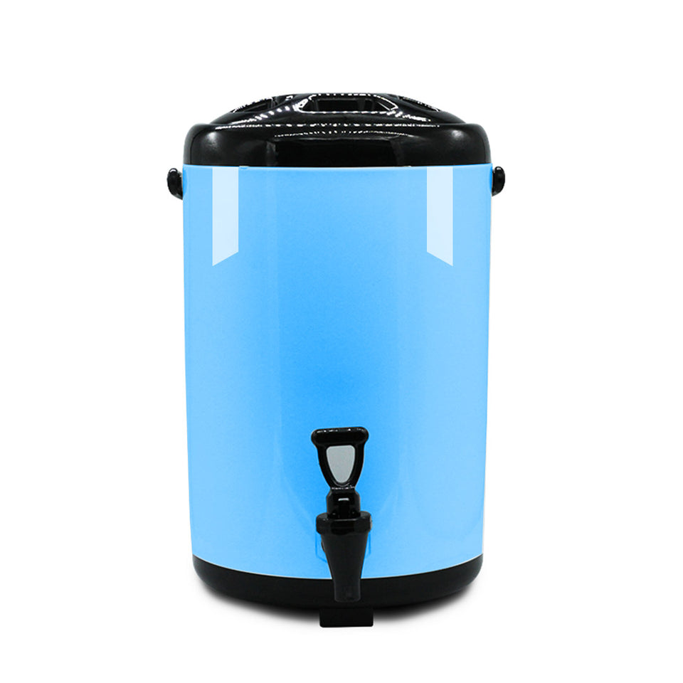 SOGA 2X 16L Stainless Steel Insulated Milk Tea Barrel Hot and Cold Beverage Dispenser Container with Faucet Blue