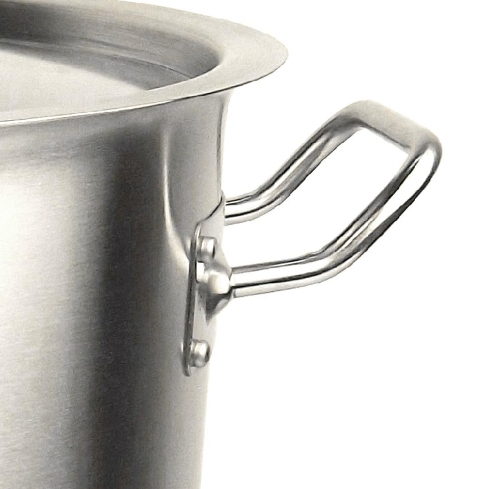 SOGA Stock Pot 9L Top Grade Thick Stainless Steel Stockpot 18/10