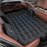 SOGA 2X Black Ripple Inflatable Car Mattress Portable Camping Air Bed Travel Sleeping Kit Essentials