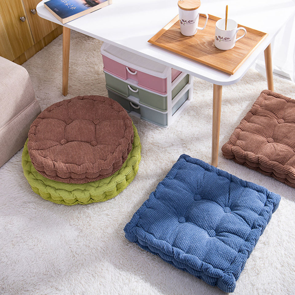 SOGA Coffee Round Cushion Soft Leaning Plush Backrest Throw Seat Pillow Home Office Decor