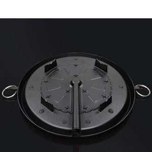 SOGA 2X Portable Korean BBQ Butane Gas Stove Stone Grill Plate Non Stick Coated Round