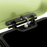 SOGA 2X Foot Pedal Stainless Steel Rubbish Recycling Garbage Waste Trash Bin Square 6L Green