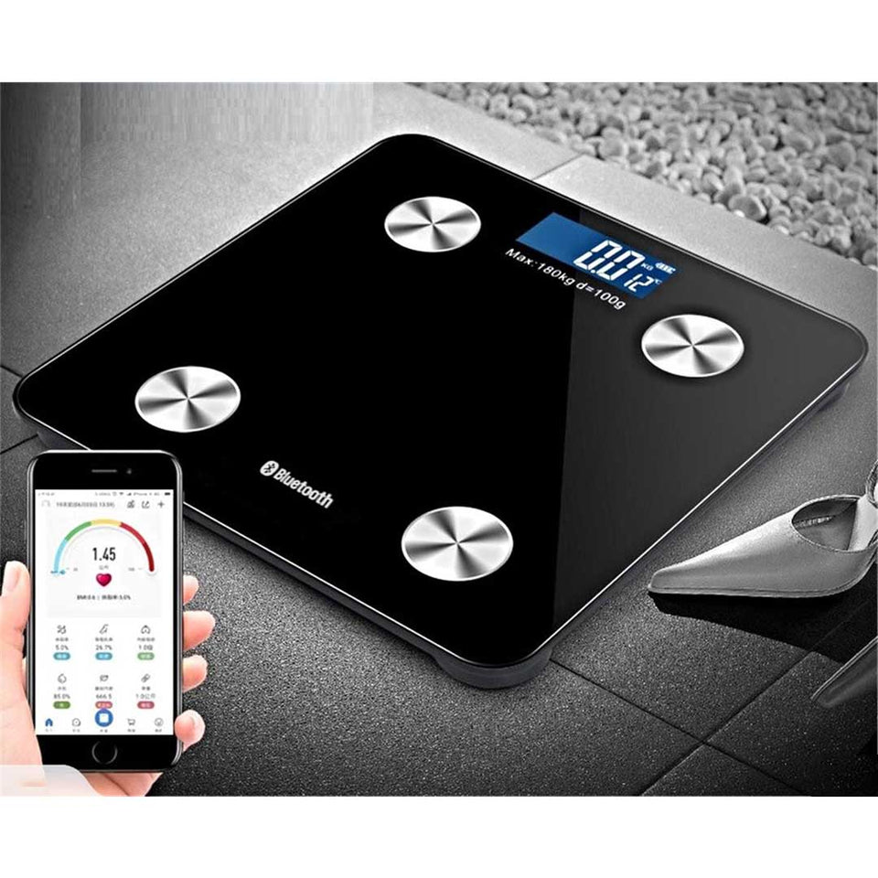 SOGA 2X Wireless Bluetooth Digital Body Fat Scale Bathroom Health Analyser Weight White
