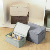 SOGA 2X Green Small Portable Double Zipper Storage Box Moisture Proof Clothes Basket Foldable Home Organiser