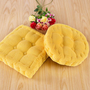 SOGA 4X Yellow Square Cushion Soft Leaning Plush Backrest Throw Seat Pillow Home Office Decor