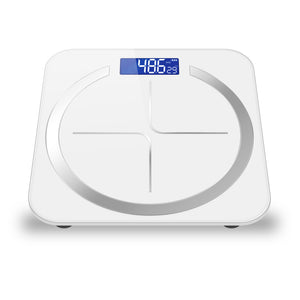 SOGA 180kg Glass LCD Digital Fitness Weight Bathroom Body Electronic Scales White