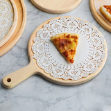 SOGA 2X 11 inch Round Premium Wooden Pine Food Serving Tray Charcuterie Board Paddle Home Decor