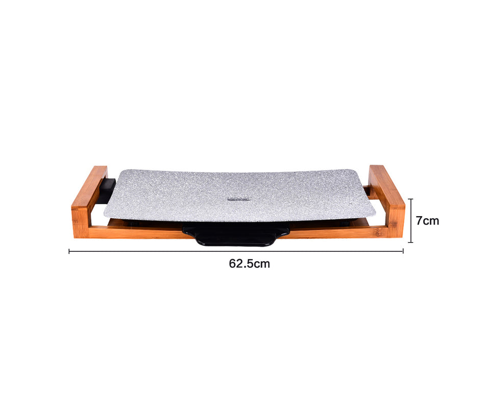 SOGA Electric Ceramic BBQ Grill Non-stick Surface Hot Plate for Indoor & Outdoor Stone