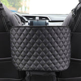 SOGA Black Leather Car Storage Portable Hanging Organizer Backseat Multi-Purpose Interior Accessories Bag