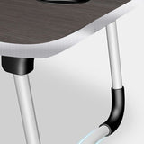 SOGA 2X Black Portable Bed Table Adjustable Foldable Bed Sofa Study Table Laptop Mini Desk Breakfast Tray Home Decor