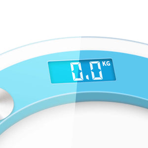 SOGA 2X 180kg Digital Fitness Weight Bathroom Gym Body Glass LCD Electronic Scale White/Blue