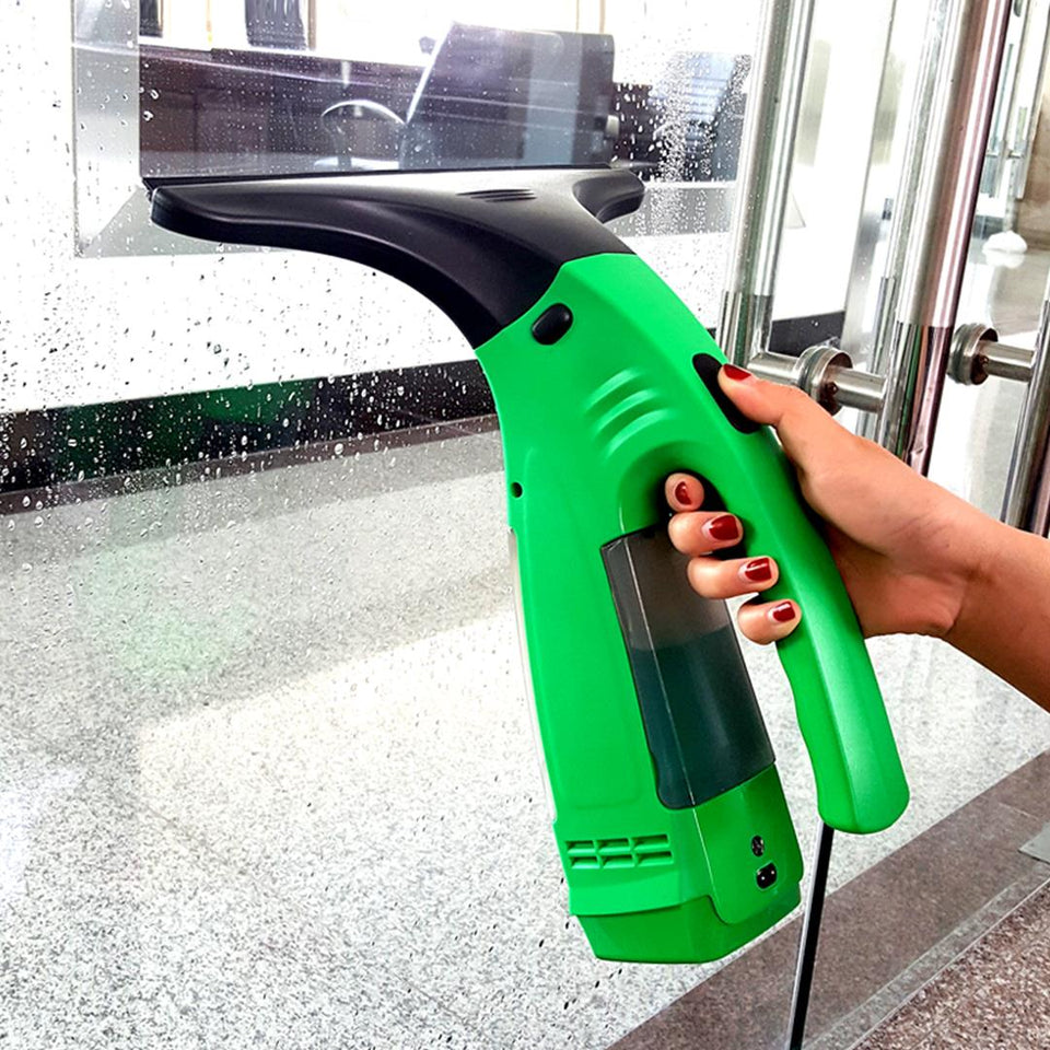 Electric Window Cleaner Wiper Yellow Bathroom Shower Squeegee Glass Screen Tile Car Yellow
