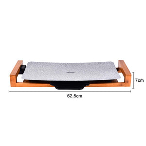 SOGA 2X Electric Ceramic BBQ Grill Non-stick Surface Hot Plate for Indoor & Outdoor Stone
