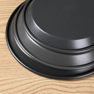 SOGA 6X 10-inch Round Black Steel Non-stick Pizza Tray Oven Baking Plate Pan