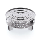 SOGA 43cm Stainless Steel Steamer Insert Stock Pot Steaming Rack Stockpot Tray
