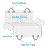 SOGA Luxury Car Trunk Pet Mat Boot Cargo Liner Waterproof Seat Cover Protector Hammock Non-Slip Pet Travel Essentials