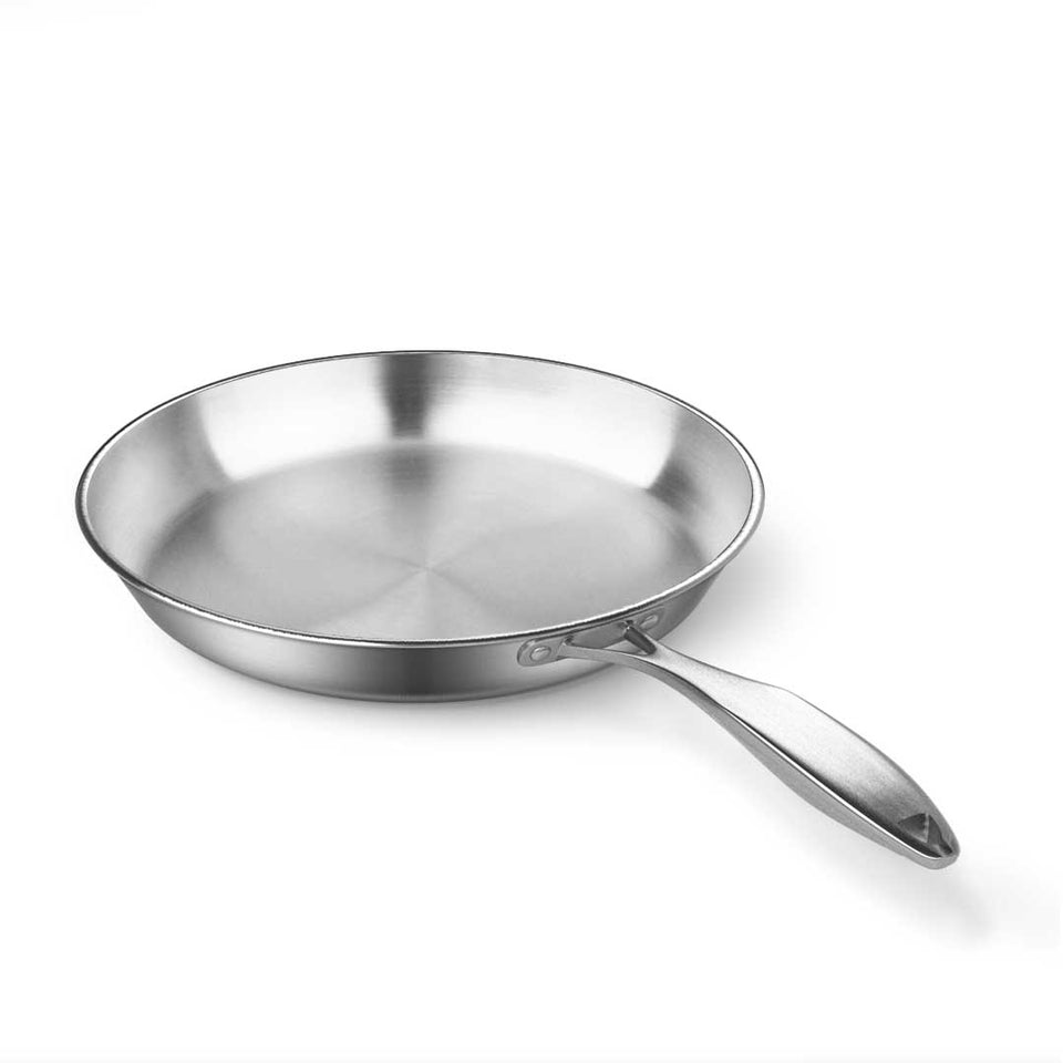 SOGA Stainless Steel Fry Pan 26cm 34cm Frying Pan Top Grade Induction Cooking