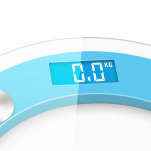 SOGA 180kg Digital Fitness Weight Bathroom Gym Body Glass LCD Electronic Scales Blue