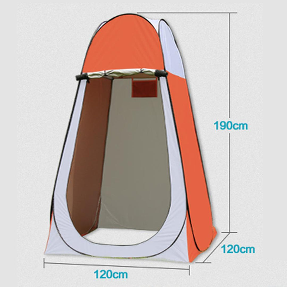 SOGA Pop Up Camping Shower Tent Orange