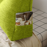 SOGA 150cm Green Triangular Wedge Bed Pillow Headboard Backrest Bedside Tatami Cushion Home Decor
