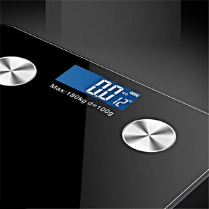 SOGA Wireless Bluetooth Digital Body Fat Scale Bathroom Health Analyser Weight Black