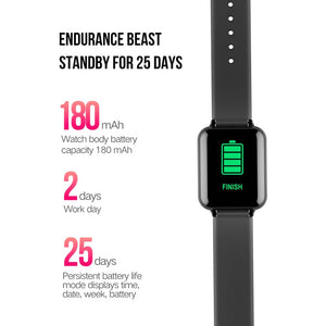 SOGA 2x Waterproof Fitness Smart Wrist Watch Heart Rate Monitor Tracker Black