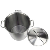 SOGA Stock Pot 98L Top Grade Thick Stainless Steel Stockpot 18/10 Without Lid
