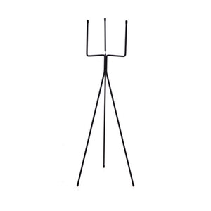 SOGA 2X 80cm Tripod Flower Pot Plant Stand with White Flowerpot Holder Rack Indoor Display