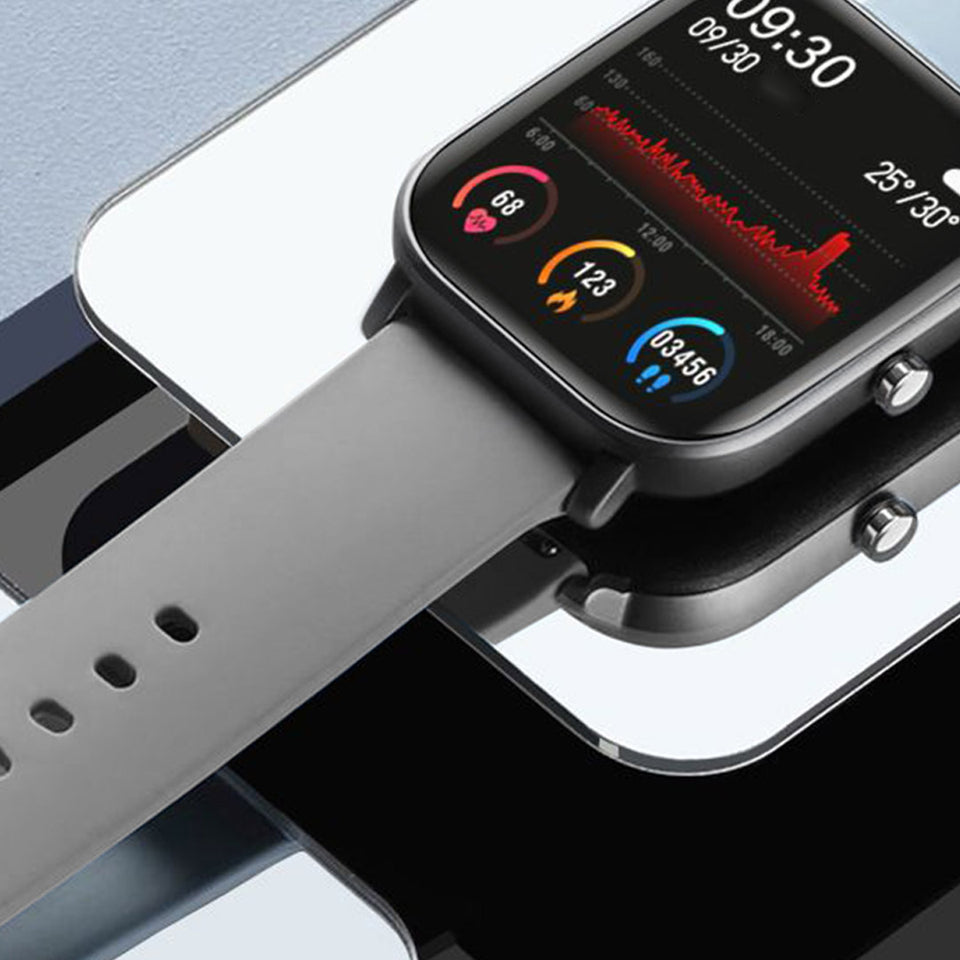 SOGA 2X Waterproof Fitness Smart Wrist Watch Heart Rate Monitor Tracker P8 Grey