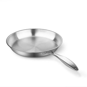 SOGA Stainless Steel Fry Pan 30cm 34cm Frying Pan Top Grade Induction Cooking