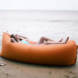 Fast Inflatable Sleeping Bag Lazy Air Sofa Orange