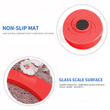 SOGA 2X 180kg Digital Fitness Weight Bathroom Gym Body Glass LCD Electronic Scales Red